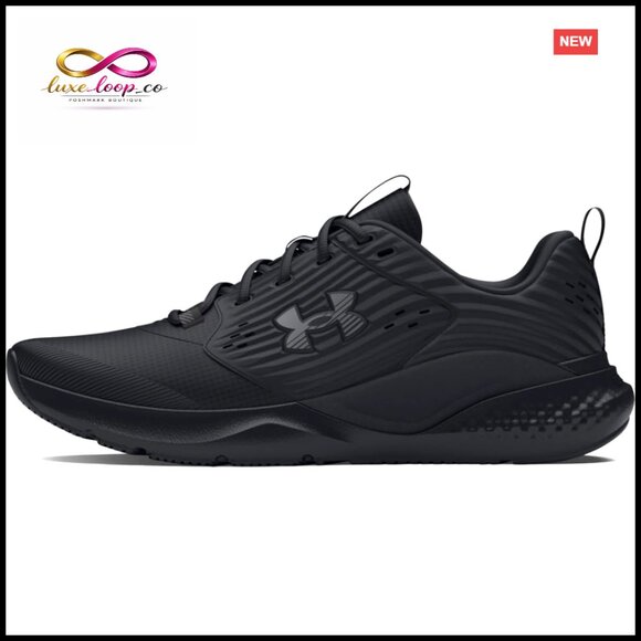 Men's Athletic Sneakers with Leather Support Charged Cushioning Lightweight